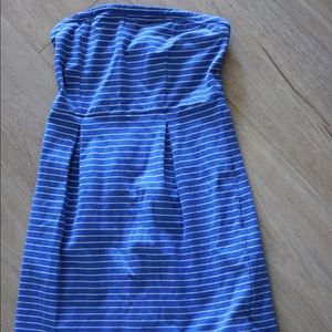 Strapless Striped Dress